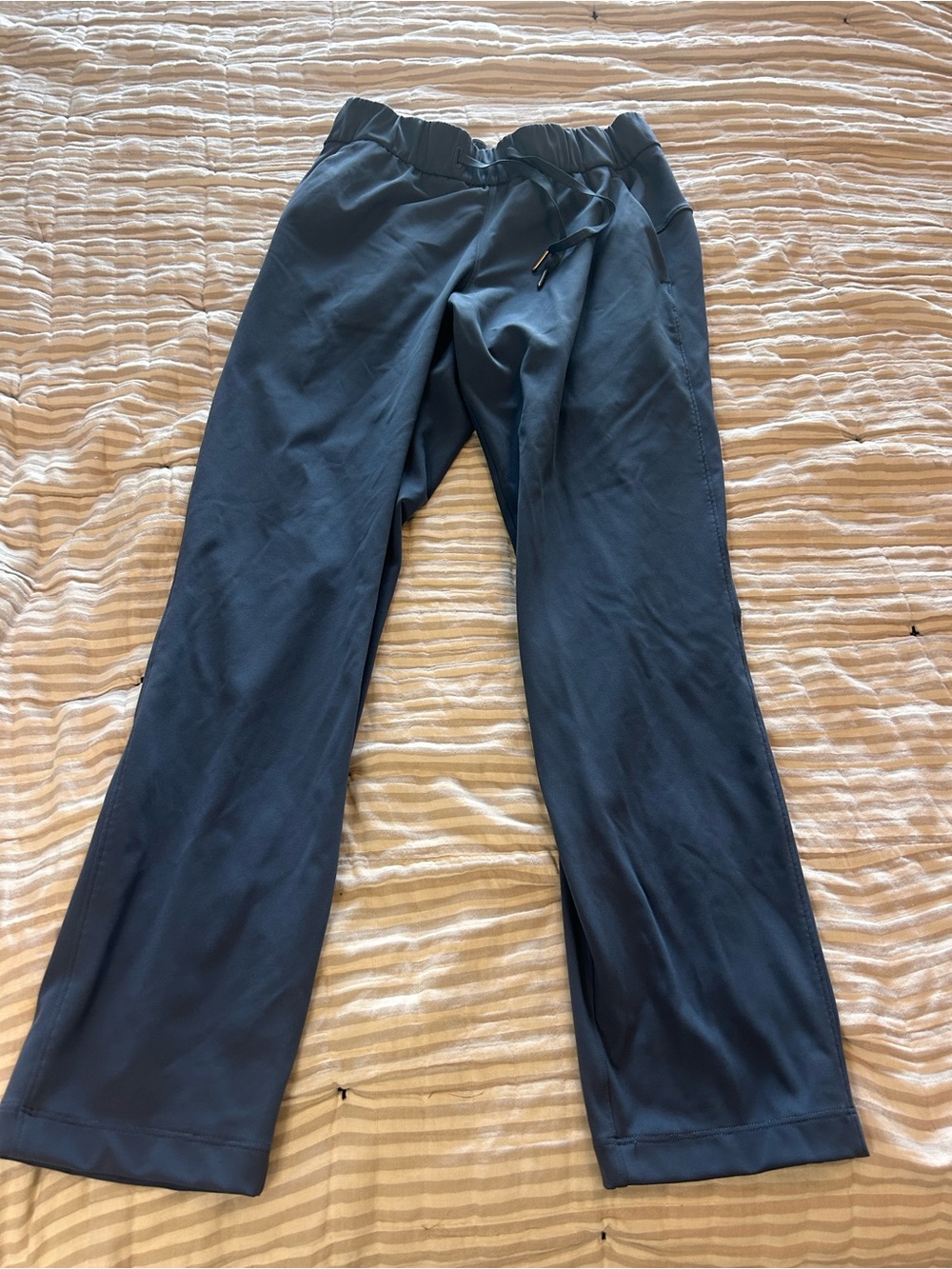 Women’s Lululemon On The Fly Blue Drawstring Casual Pants Size 4